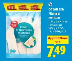 Lidl Ocean Sea Filetto di merluzzo offerta