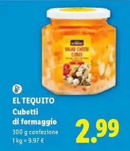 Lidl EL TEQUITO Cubetti di formaggio offerta