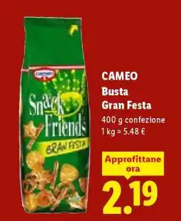 Lidl Cameo Busta Gran Festa offerta