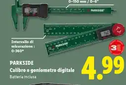 Lidl Parkside Calibro o goniometro digitale offerta