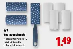Lidl W5 Set levapelucchi offerta