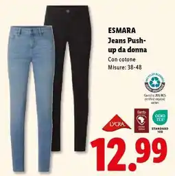 Lidl ESMARA Jeans Push-up da donna offerta