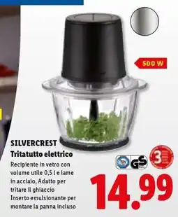 Lidl SILVERCREST Tritatutto elettrico offerta