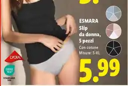 Lidl esmarà Slip da donna, 5 pezzi offerta