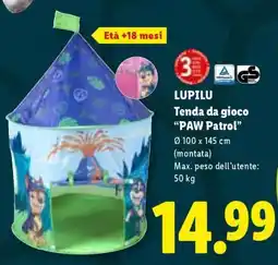 Lidl LUPILU Tenda da gioco 'PAW Patrol' offerta
