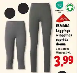 Lidl ESMARA Leggings o leggings capri da donna offerta