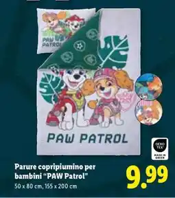 Lidl Parure copripiumino per bambini 'Paw Patrol' offerta