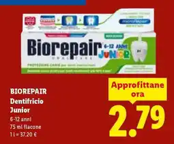 Lidl Biorepair Dentifricio Junior offerta