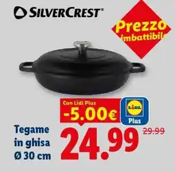 Lidl SILVERCREST Tegame in ghisa Ø 30 cm offerta