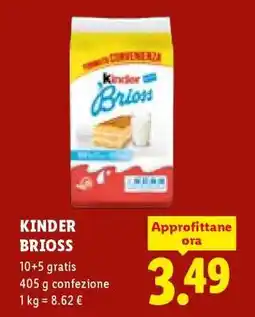 Lidl Kinder Brioss offerta