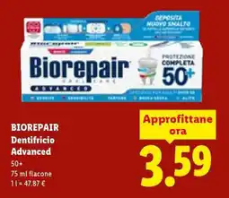 Lidl BIOREPAIR Dentifricio Advanced offerta