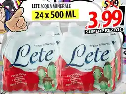 Il Genio Supermercato Lete Acqua Minerale offerta