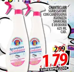 Il Genio Supermercato Chanteclair sgrassatore con candeggina igienizza smacchia e deodora offerta
