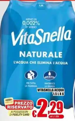 Gesad Supermercati VitaSnella Acqua offerta