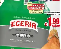 Gesad Supermercati Egeria Acqua Effervescente Naturale offerta