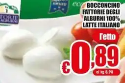 Gesad Supermercati Bocconcino fattorie degli alburni 100% latte italiano offerta