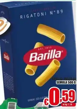 Gesad Supermercati Barilia pasta di semola offerta