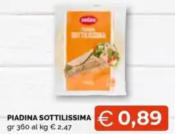 Maxisconto Selex Piadina Sottileissima offerta