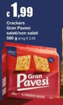 Sì con te Crackers Gran Pavesi salati/non salati offerta