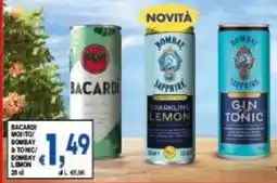 DEM Bacardi monito/ bombay & tonic/ bombay lemon offerta