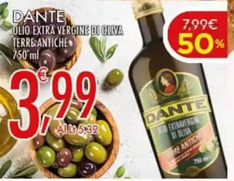Dante olio extra vergine di oliva terre antiche