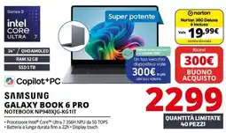 Comet Samsung Galaxy Book 6 Pro offerta