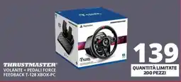 Comet Thrustmaster volante + pedali force feedback offerta