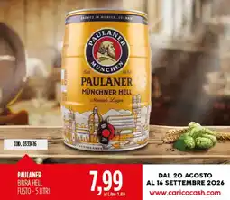 Carico Cash & Carry Paulaner Birra Hell Fusto offerta