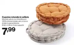 In'S Mercato Cuscino rotondo in velluto offerta