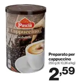 In'S Mercato Pascià Cappuccino solubile offerta