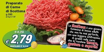 Prix Quality Preparato di Came di Scottona 350g offerta