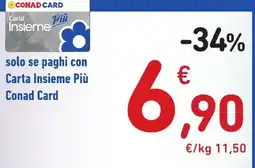 Spazio Conad Carta Insieme Più Conad Card offerta