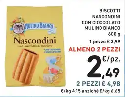 Spazio Conad Biscotti Nascondini con Cioccolato Mulino Bianco offerta