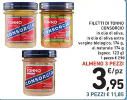 Spazio Conad Filetti di tonno consorcio offerta