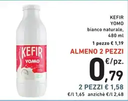 Spazio Conad Kefir Yomo bianco naturale offerta