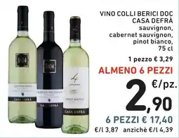 Spazio Conad Vino Colli Berici DOC Casa Defrà offerta