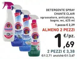 Spazio Conad Detergente spray Chante Clair offerta