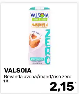 Iper Tosano Valsòia bevanda avena/mand/riso zero offerta