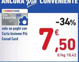 Spazio Conad Carta Insieme Più Conad Card offerta