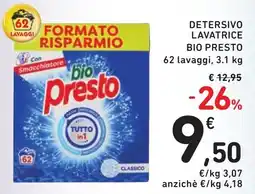 Spazio Conad Detersivo lavatrice bio Presto offerta