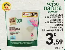 Spazio Conad Detersivo per lavatrice monodose verso natura eco offerta