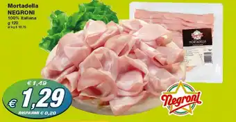 Prix Quality Negroni Mortadella 120g offerta