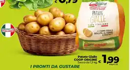 Coop Radenza Patate Gialle Coop Origine Sacco da offerta
