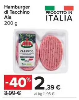 Carrefour Hamburger di tacchino Aia offerta