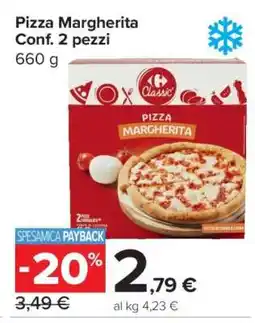 Carrefour Pizza Margherita Conf. 2 pezzi offerta