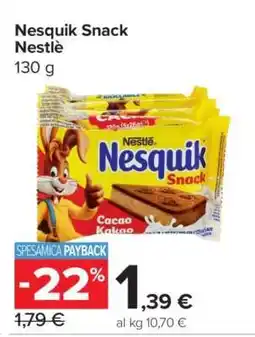 Carrefour Nesquik Snack Nestlé offerta