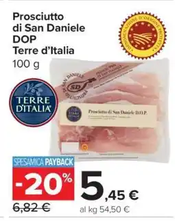 Carrefour Prosciutto di San Daniele DOP Terre d'Italia offerta