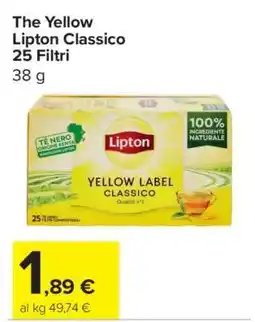 Carrefour The Yellow Lipton Classico 25 Filtri offerta