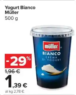 Carrefour YOGURT BIANCO MÜLLER offerta