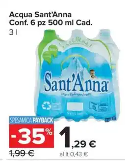 Carrefour ACQUA SANT'ANNA offerta